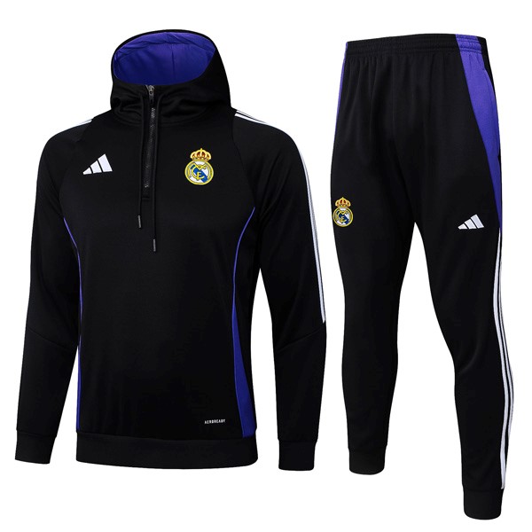 Chandal Con Capucha Real Madrid Negro